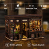 Popular, corner tavern DIY bookend hut booknook bookend assembly, model house DIY ornament