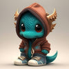 New models, Christmas, dinosaur elf sculpture ornaments, dolls, atmosphere, scene arrangement, resin decoration crafts