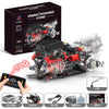 Supercar Ferrari, Enzo V12 engine, car engine building block model, light spray, toys