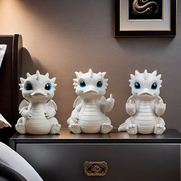 Popular interesting middle finger dragon duck statue