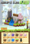 Magnetic building block assemble my world 2cm, six-sided magnetic square children's puzzle building block