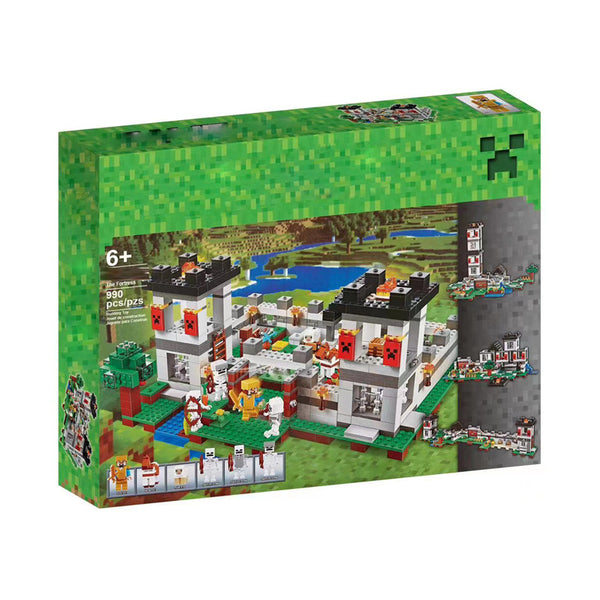 Compatible with Lego, Minecraft series building blocks Iron Puppet Fortress 21250 villages, assembled, educational toys
