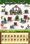 Magnetic building block assemble my world 2cm, six-sided magnetic square children's puzzle building block