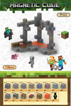 Magnetic building block assemble my world 2cm, six-sided magnetic square children's puzzle building block