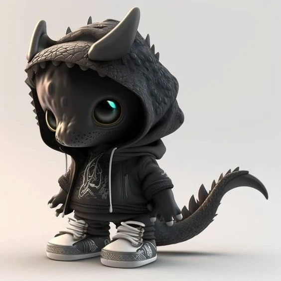 New models, Christmas, dinosaur elf sculpture ornaments, dolls, atmosphere, scene arrangement, resin decoration crafts