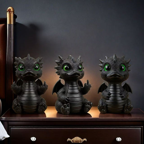 Popular interesting middle finger dragon duck statue