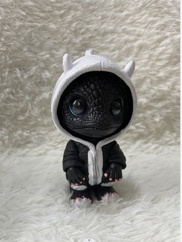 New models, Christmas, dinosaur elf sculpture ornaments, dolls, atmosphere, scene arrangement, resin decoration crafts