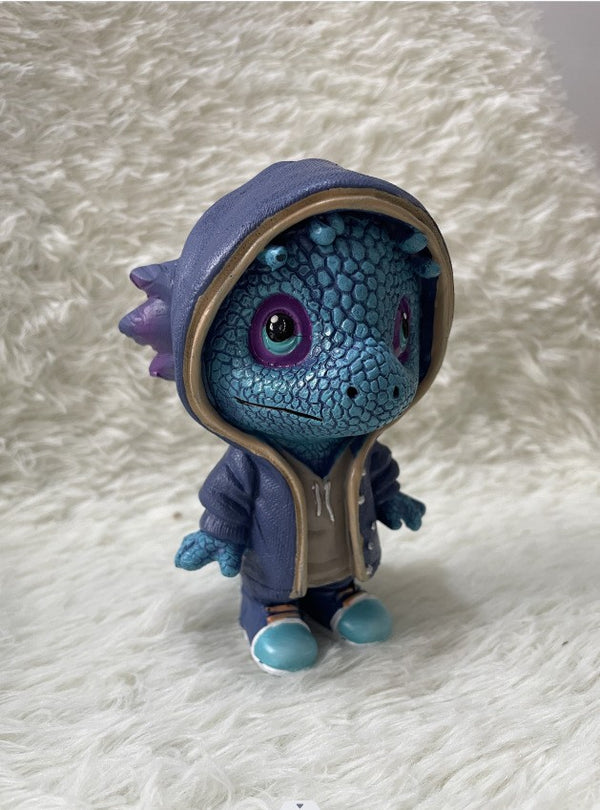 New models, Christmas, dinosaur elf sculpture ornaments, dolls, atmosphere, scene arrangement, resin decoration crafts