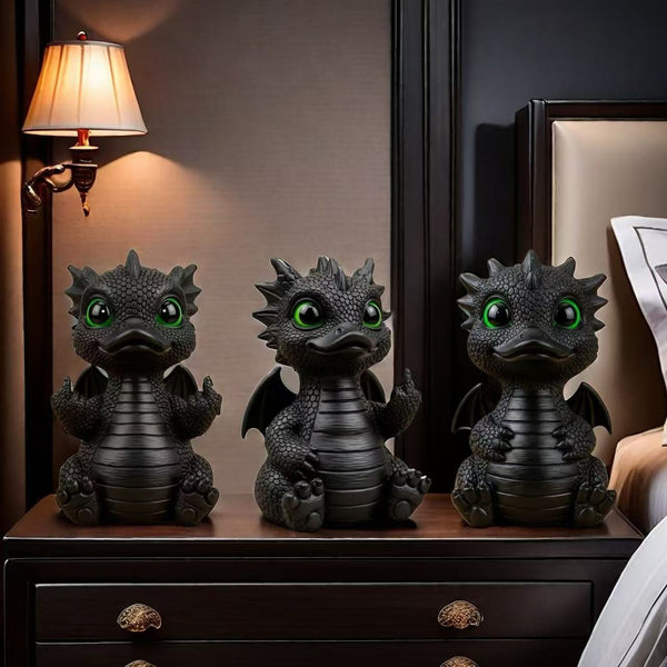 Popular interesting middle finger dragon duck statue