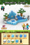 Magnetic building block assemble my world 2cm, six-sided magnetic square children's puzzle building block
