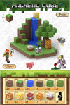 Magnetic building block assemble my world 2cm, six-sided magnetic square children's puzzle building block