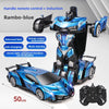 Super-sized boy toy car, gesture-sensing deformation remote control car, voice-activated King Kong robot charging racing car - Toy Collection