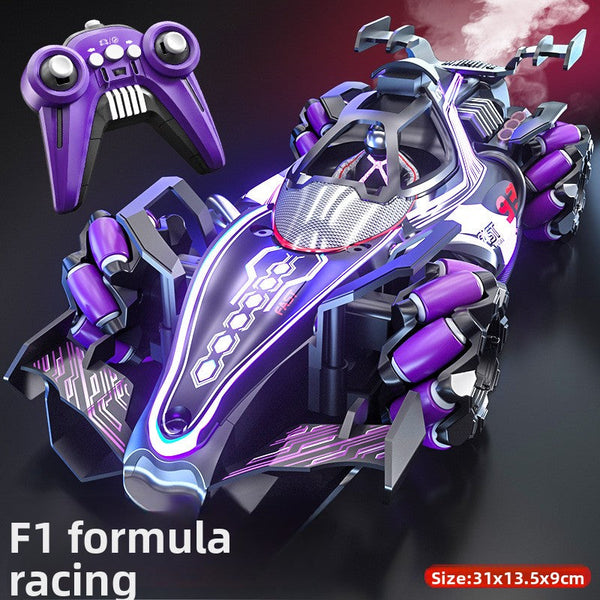 Hot Sale F1 Equation Remote Control Racing 4WD Light Spray Gesture Sensing Kids Stunt Drift Toy Car - Toy Collection