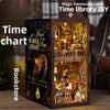 Magic time, hand-assembled model, library DIY hut, standing toys, ornaments, small house building block gifts - Toy Collection