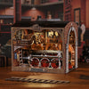 Magic time, hand-assembled model, library DIY hut, standing toys, ornaments, small house building block gifts - Toy Collection