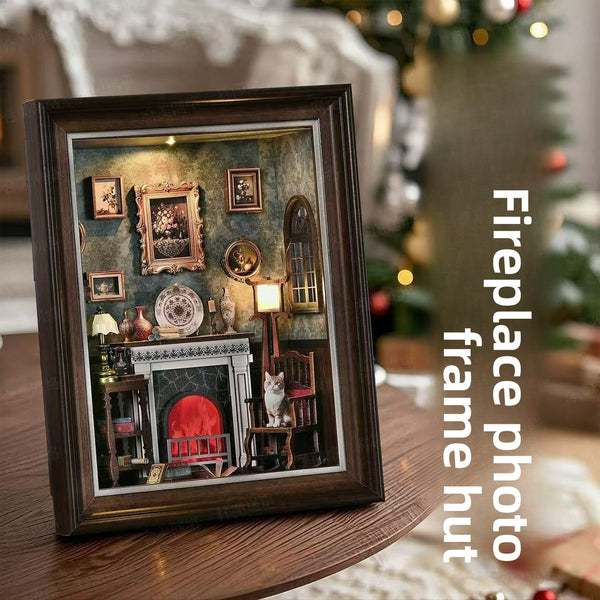 Magic time, hand-assembled model, library DIY hut, standing toys, ornaments, small house building block gifts - Toy Collection