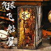 Magic time, hand-assembled model, library DIY hut, standing toys, ornaments, small house building block gifts - Toy Collection