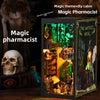 Magic time, hand-assembled model, library DIY hut, standing toys, ornaments, small house building block gifts - Toy Collection