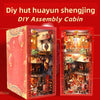 Magic time, hand-assembled model, library DIY hut, standing toys, ornaments, small house building block gifts - Toy Collection