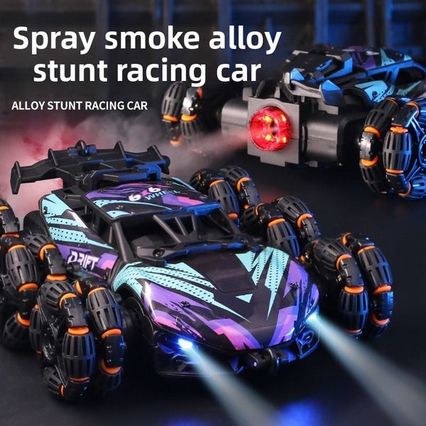 Boy Toys, Gesture Sensing Alloy Remote Control Car, Climbing Off-Road Stunt 4WD Spray Six Wheel Racing - Toy Collection