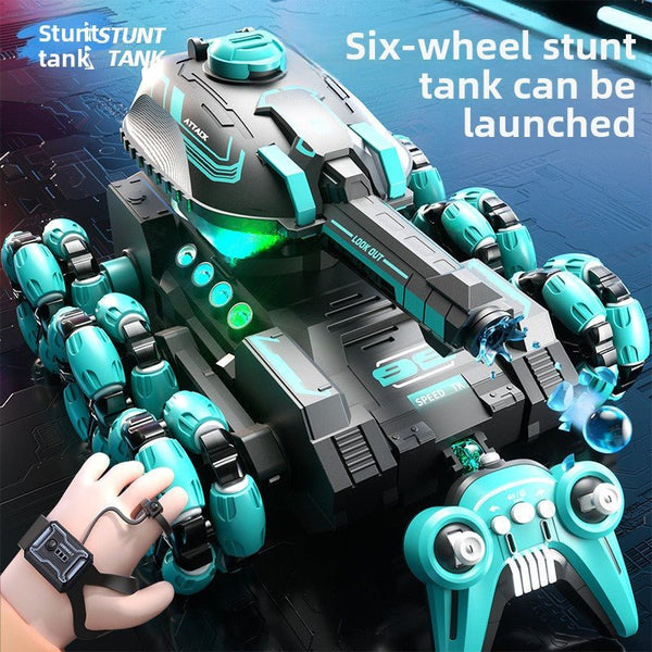 New, remote control water bomb tank toy, boy gesture sensing, deformation drift climbing, 4WD off-road vehicle - Toy Collection