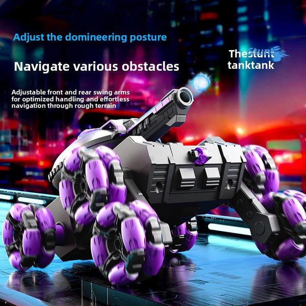 New, remote control water bomb tank toy, boy gesture sensing, deformation drift climbing, 4WD off-road vehicle - Toy Collection