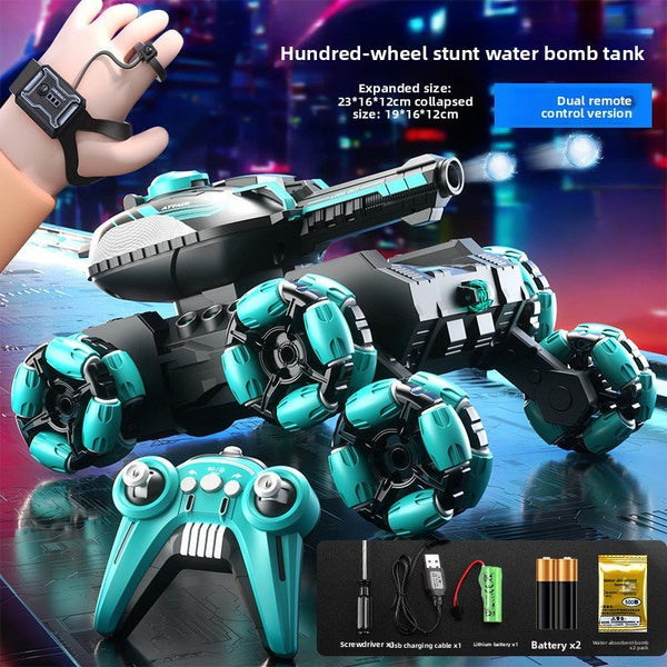 New, remote control water bomb tank toy, boy gesture sensing, deformation drift climbing, 4WD off-road vehicle - Toy Collection
