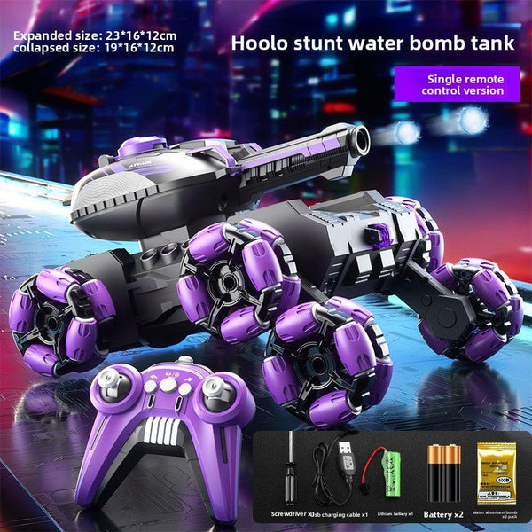 New, remote control water bomb tank toy, boy gesture sensing, deformation drift climbing, 4WD off-road vehicle - Toy Collection