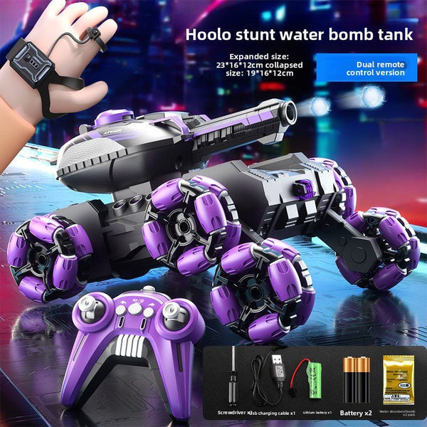 New, remote control water bomb tank toy, boy gesture sensing, deformation drift climbing, 4WD off-road vehicle - Toy Collection