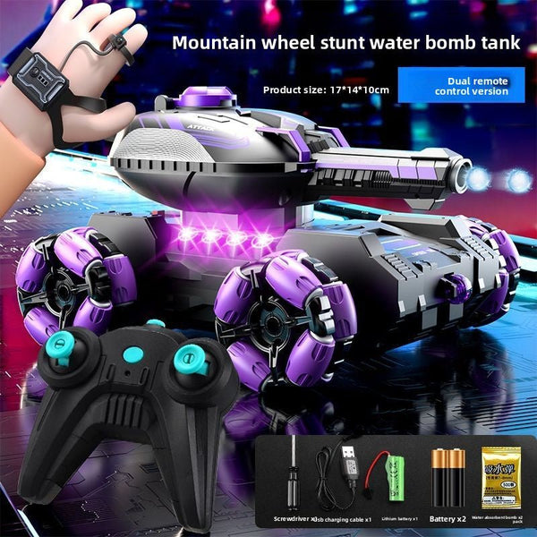 New, remote control water bomb tank toy, boy gesture sensing, deformation drift climbing, 4WD off-road vehicle - Toy Collection