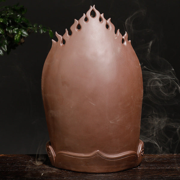 New Purple Sand Thousand Hands Guanyin Ornamental Smoke Backflow Aromatherapy Stove Creative Sandalwood Reflow Stove Crafts Home Ornament - Toy Collection