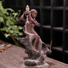 New purple sand mermaid backflow incense burner, home accessories supply sandalwood aromatherapy burner original - Toy Collection