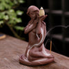 New purple sand mermaid backflow incense burner, home accessories supply sandalwood aromatherapy burner original - Toy Collection