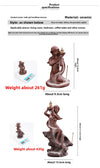 New purple sand mermaid backflow incense burner, home accessories supply sandalwood aromatherapy burner original - Toy Collection