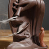 Purple sand backflow incense burner Bergamot Zen backflow incense burner, Zen backflow sandalwood burner ornament original incense - Toy Collection