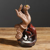 New Purple Sand Smoke Backflow Aromatherapy Burner Zen Lotus Bergamot Zen Heart Backflow Incense Burner Home Ornament - Toy Collection