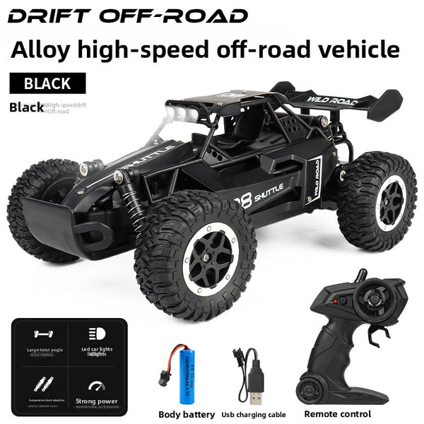 1:16RC Alloy Remote Control High Speed Car 2.4G High Speed Big Foot Climbing Off-Road Vehicle Racing Model Boy Toy - Toy Collection
