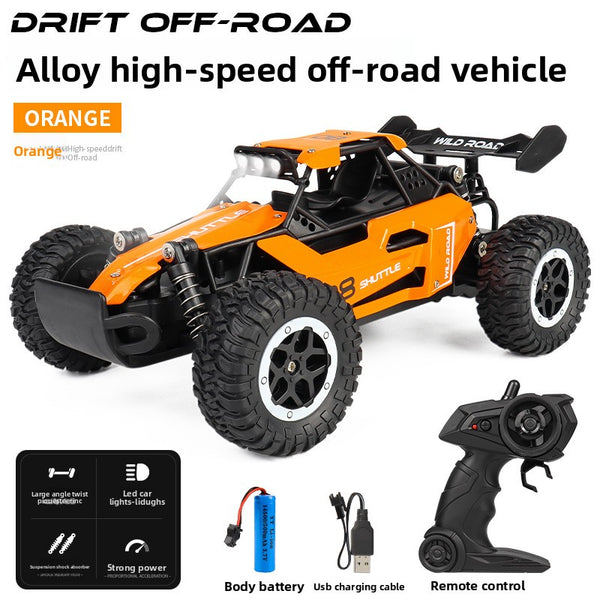 1:16RC Alloy Remote Control High Speed Car 2.4G High Speed Big Foot Climbing Off-Road Vehicle Racing Model Boy Toy - Toy Collection