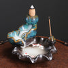 Wishebay popular ornamental smoke backflow incense burner, creative lotus has fish aromatherapy burner every year - Toy Collection