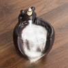 Ceramic lotus smoke backflow aromatherapy burner, creative lotus leaf frog backflow sandalwood burner home ornament - Toy Collection