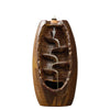 Ceramic backflow incense burner, creative blue ornamental backflow incense burner home ornament - Toy Collection