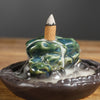 Ceramic sandalwood ornamental smoke backflow aromatherapy burner creative alpine water coral stone backflow smoke burner ornament - Toy Collection