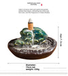 Ceramic sandalwood ornamental smoke backflow aromatherapy burner creative alpine water coral stone backflow smoke burner ornament - Toy Collection