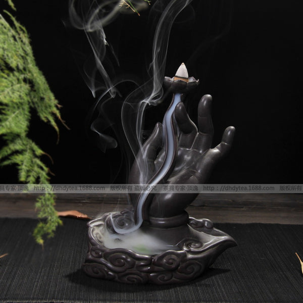 Backflow incense burner, ceramic incense burner, aromatherapy backflow incense burner, aromatherapy burner backflow incense, backflow incense, incense burner - Toy Collection