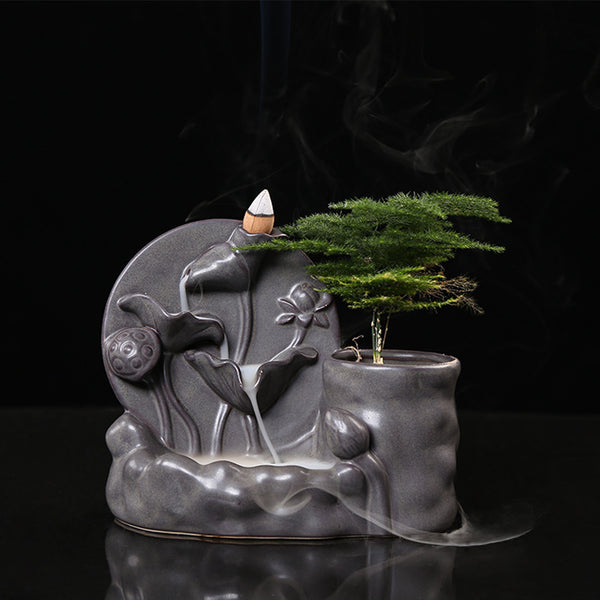 Backflow incense burner, tea ceremony incense burner, smoke backflow incense burner, pagoda incense burner, ceramic incense burner original - Toy Collection