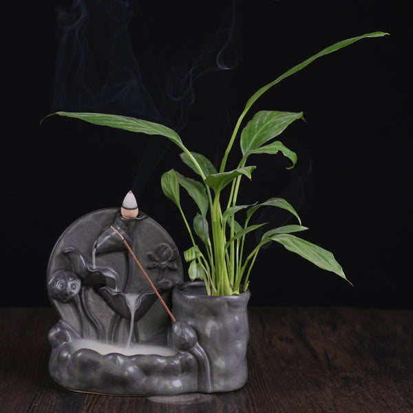 Backflow incense burner, tea ceremony incense burner, smoke backflow incense burner, pagoda incense burner, ceramic incense burner original - Toy Collection