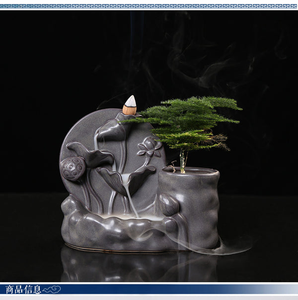 Backflow incense burner, tea ceremony incense burner, smoke backflow incense burner, pagoda incense burner, ceramic incense burner original - Toy Collection
