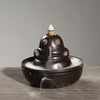 Ceramic agarwood smoke backflow aromatherapy burner ornament, creative Kung Fu baby backflow incense burner ashtray - Toy Collection