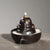 Ceramic agarwood smoke backflow aromatherapy burner ornament, creative Kung Fu baby backflow incense burner ashtray - Toy Collection