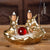 Ceramic small color dragon smoke backflow aromatherapy stove creative double dragon play beads sandalwood stove home ornament - Toy Collection